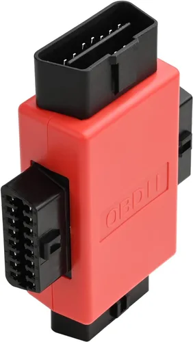 Miniatura 3 de iKKEGOL Pocket OBD2 OBDII Full 16 Pin Macho a 3 Hembra 1 a 3 OBD Cable Divisor Convertidor Adaptador para Diagnóstico Extensor Rojo (Rojo)