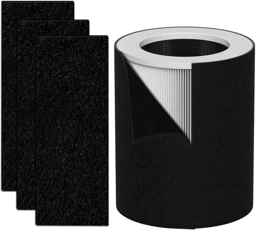 HP670 Juego de filtros HEPA de repuesto compatibles con filtro de torre grande Hunter HP670, número de pieza H-HF670-VP, 1 HEPA + 4 carbón activado