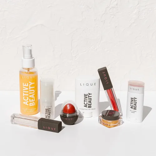 Miniatura 4 de LIQUE Bálsamo activo para labios y mejillas, ligero e hidratante, color transparente con cobertura construible, aspecto natural, acabado húmedo