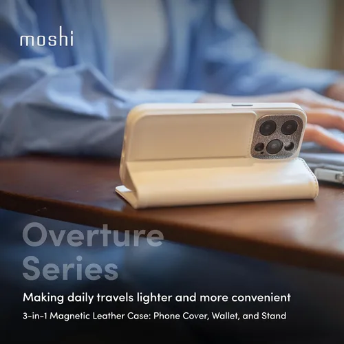 Miniatura 2 de Moshi Overture para iPhone 15 (magsafe) - Blanco