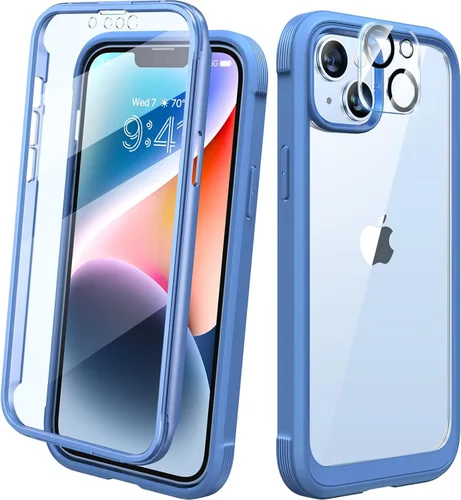Miniatura 82 de Diaclara - Funda compatible con iPhone 11, carcasa resistente de cuerpo completo con protector de pantalla integrado sensible al tacto y Transparente
