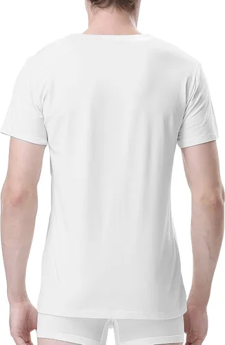 Miniatura 4 de DAVID ARCHY Camisetas suaves y cómodas de rayón de bambú para hombre, camisetas de manga corta, paquete de 3