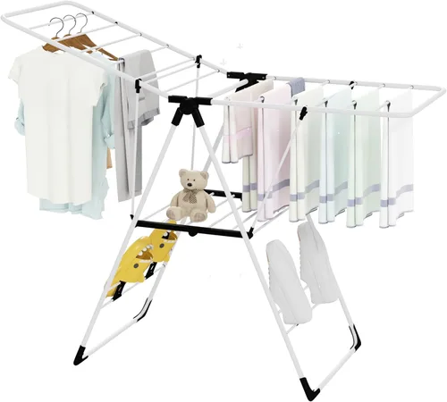 Tangkula tendedero para secar ropa, rejilla plegable para ropa