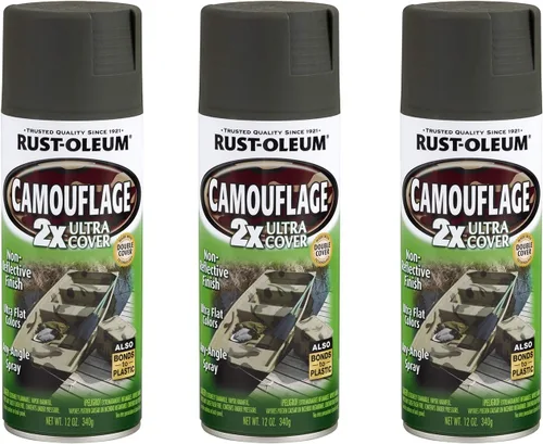 Miniatura 6 de Rust-Oleum 279175 - Pintura en aerosol camuflaje 2X Ultra Cover, 12 oz, verde oscuro (paquete de 2)