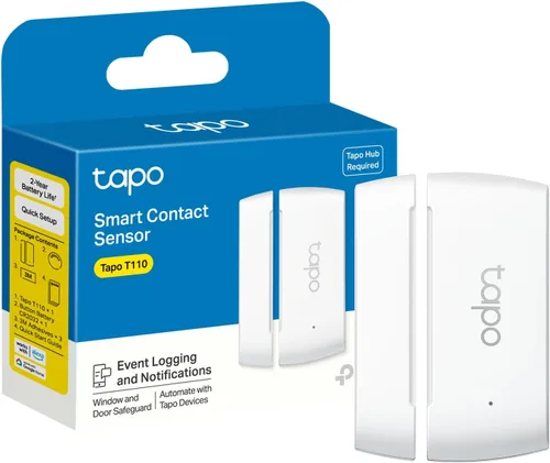 Miniatura 13 de Kit de inicio del sensor Tapo de TP-Link: "1 x Hub H100" + "1 x Sensor de movimiento T100" + "1 x Sensor de contacto T110