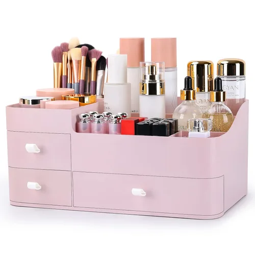 Miniatura 9 de Organizador de perfume de colonia con cajones, almacenamiento de perfumes grandes para encimera, soporte de perfume para colonia, desodorante