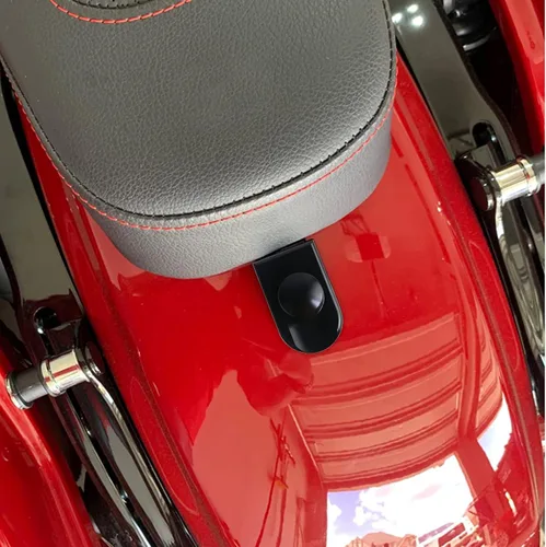Miniatura 6 de Cromo plateado para perno de asiento Harley Perno/tornillo de acero inoxidable con cubierta de perilla de montaje Compatible con Harley-Davidson