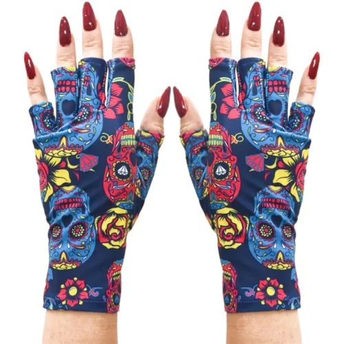 Miniatura 15 de ManiGlovz - Guantes de uñas originales con protección UPF 50+ UV Guantes de manicura de gel y guantes anti UV sin dedos para mujeres Se pueden