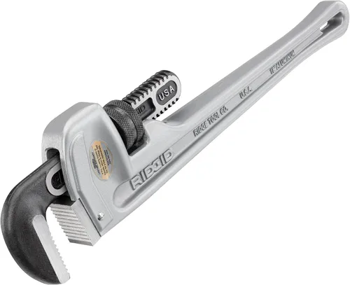 Miniatura 5 de RIDGID 25638 Modelo 975 2 en 1 Máquina ranuradora de rollos combinada portátil y llave de tubo recta de aluminio RIDGID 31100 modelo 818 Paquete