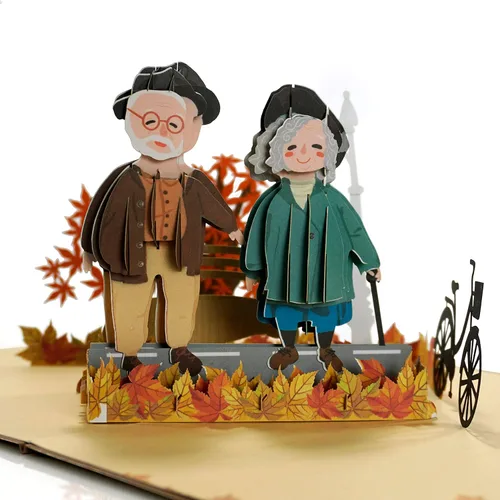 Miniatura 10 de CUTPOPUP - Tarjetas de aniversario desplegables, tarjeta de aniversario de boda 3D para él, esposa, marido, mamá, papá, tarjeta de cumpleaños, día