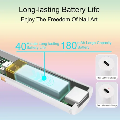 Miniatura 7 de Lámpara UV de mano para uñas de gel, mini luz de uñas portátil, inalámbrica, recargable por USB, luz LED UV, secador de uñas para secado rápido