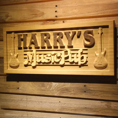 Miniatura 63 de ADVPRO wpa0053 - Letrero personalizado con nombre grabado en 3D de madera para el hogar, bar, cerveza, decoración del hogar, placas de casa de lago