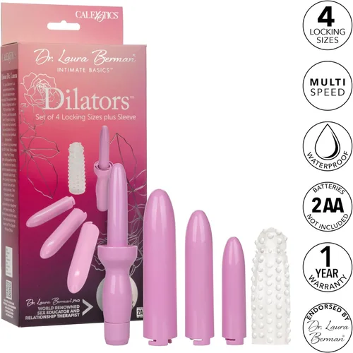 Miniatura 3 de CalExotics Dr. Laura Berman - Juego de dilatadores (4 tamaños de bloqueo, más manga)