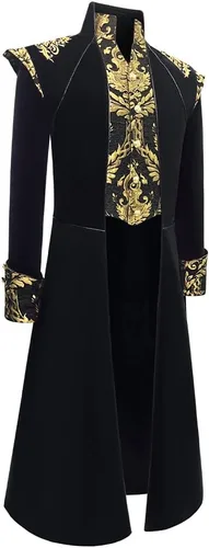 Miniatura 2 de Chaqueta steampunk medieval para hombre, abrigo gótico victoriano