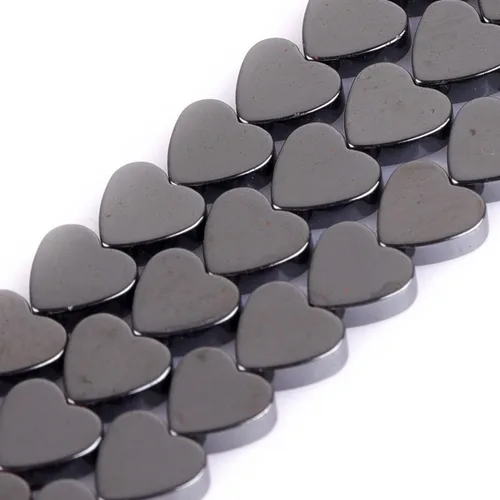 Miniatura 27 de HAAMIIQII 35 piezas de cuentas de gema suelta de hematita negra natural de 12 mm en forma circular, cuentas de piedra espaciadora para hacer