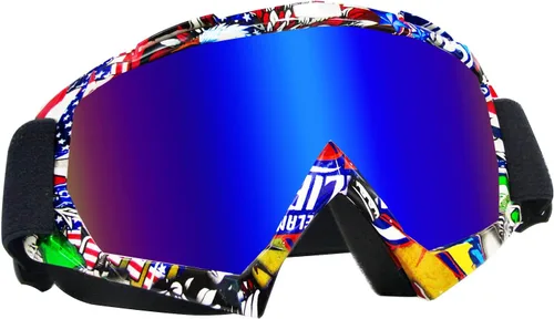Miniatura 16 de Gafas de motocross - Gafas para motocicleta de tierra para hombres, mujeres y jóvenes - MX para todoterreno, conducción en pistas y carreras
