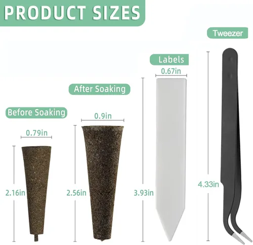 Miniatura 4 de Paquete de 30 esponjas de crecimiento, esponjas de repuesto para crecimiento de raíces, cápsulas de semillas compatibles con AeroGarden, kit