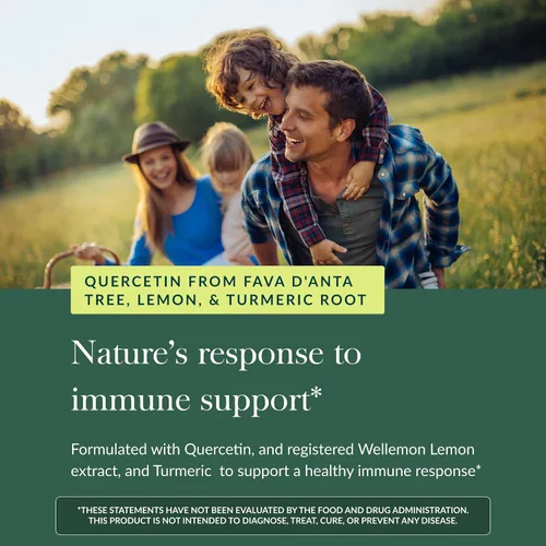 Miniatura 5 de Gaia Herbs Quercetin Synergy - Apoya la salud inmunológica* - Extracto de fruta de limón Wellemon - 50 cápsulas veganas (50 porciones)