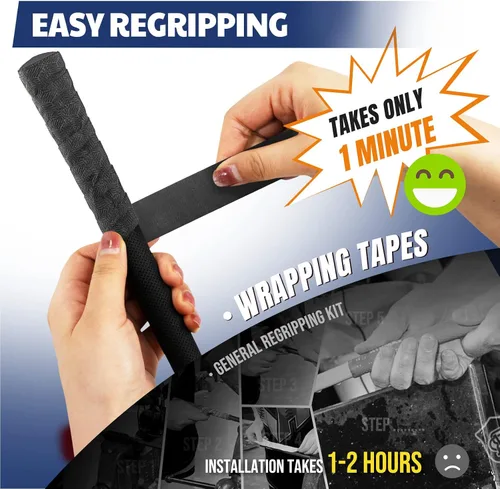 Miniatura 2 de JAYA Golf Grip Wrapping Tape – Regrip Your Clubs in 1 Minute, PU Overgrip, No Solvent Needed, 3 or 15 Pack