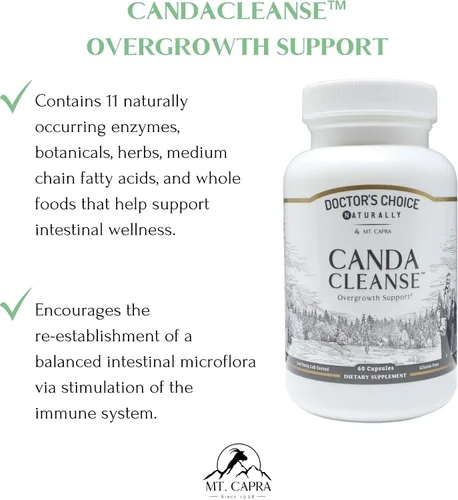 Miniatura 3 de CandaCleanse de Mt. Capra Apoyo al crecimiento excesivo, suplemento de salud digestiva con potentes nutrientes incluyendo ácido caprílico