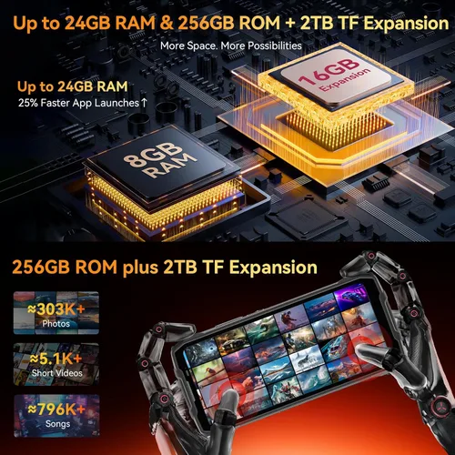 Miniatura 3 de Blackview BL7000 AI 5G Teléfono resistente Android 15, 24GB+256GB/2TB MTK Dimensity 6300, 6.78" FHD+ 120Hz, 50MP + visión nocturna 20MP