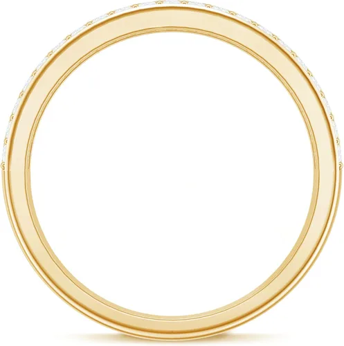 Miniatura 7 de Anillo de media eternidad de diamantes y rubí de 1.25 quilates para mujer Calidad AAA