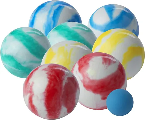 Miniatura 5 de Franklin Sports Juego de bolas de petanca — 8 bolas de petanca para todo tipo de clima y 1 pallino — Juego de playa, patio, césped o fiesta al aire