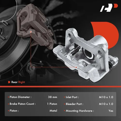 Miniatura 2 de A-Premium Conjunto de pinza de freno de disco con soporte compatible con modelos seleccionados de Hyundai y Kia - Tucson 2016-2021, Sportage
