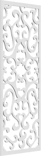 Miniatura 68 de Smithfield Paneles de pared decorativos de madera con calado, 13 3/8 pulgadas de ancho x 34 3/8 pulgadas de alto x 3/8 de alto, roble rojo rojo