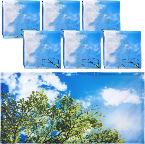 Miniatura 19 de Hortsun 6 piezas de cubiertas magnéticas de luz fluorescente, cubiertas magnéticas de luz de aula de 4 x 2 pies para sombra fluorescente