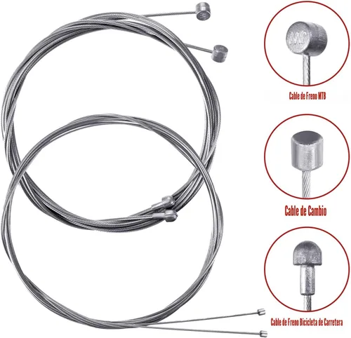 Miniatura 2 de Línea de transmisión universal de bicicleta Cambio de bicicleta Cable y cable de freno Kit para reparación de bicicletas de montaña