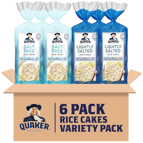 Quaker crujientes de arroz, paquete con 6 variedades de sabores