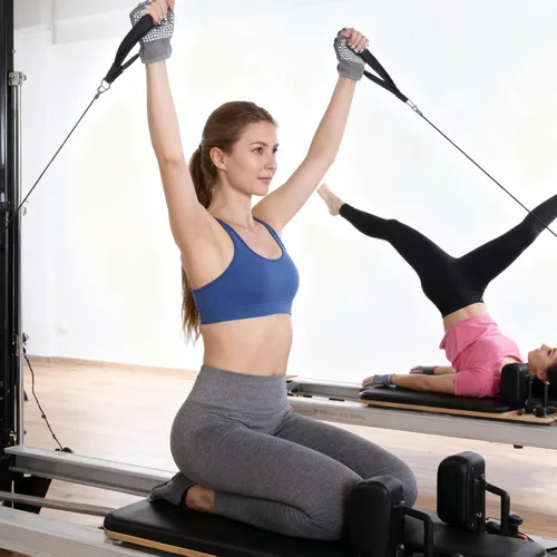 Miniatura 5 de Guantes de gimnasio antideslizantes sin dedos para mujer, 2 pares de guantes de pilates antideslizantes de silicona para yoga, fitness, deportes