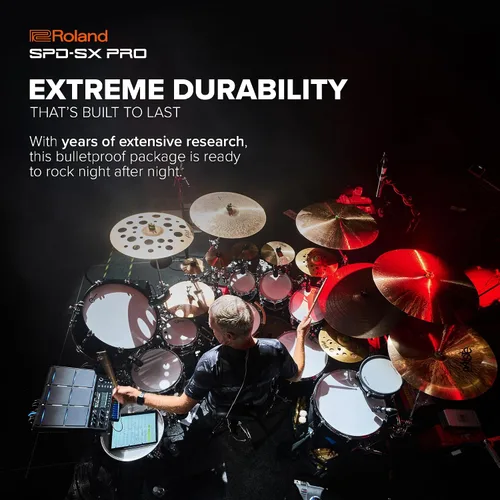 Miniatura 4 de Roland SPD-SX PRO Almohadilla de muestreo La almohadilla de muestreo insignia para bateristas y otros músicos 9 superficies de juego, 8 entradas