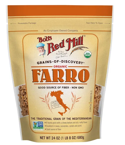 Bob's Red Mill Grano Farro orgánico, 24 onzas (paquete de 4)