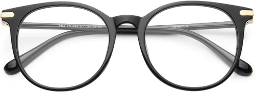 Miniatura 8 de Gaoye GY1688 - Paquete de 2 lentes de bloqueo de luz azul, marco redondo retro, antifatiga ocular, lentes para computadora para mujeres y hombres