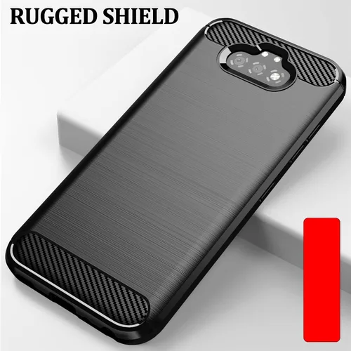 Miniatura 2 de Asuwish Compatible con LG K31/Phoenix 5/Fortune 3/Risio 4 Protector de pantalla de vidrio templado y accesorios de celda de silicona delgada de goma