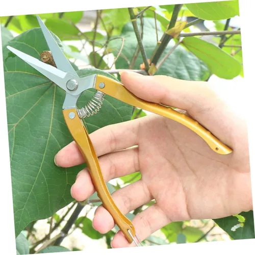 Miniatura 4 de Uonlytech Tijeras de jardín 2 unids cortador de flores de poda de acero inoxidable resistente para jardinería
