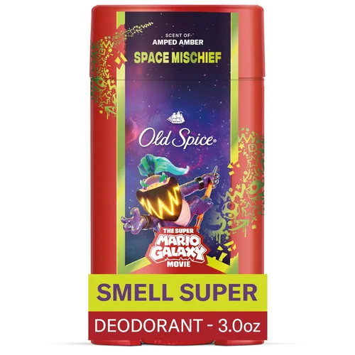 Miniatura 11 de Old Spice Desodorante sin aluminio para hombres, Old Spice x The Super Mario Galaxy Movie, frescura duradera 24/7, protección duradera contra