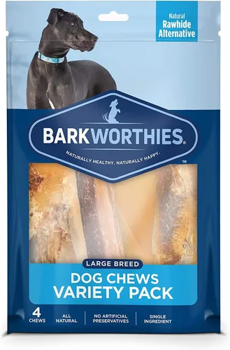 Miniatura 10 de Barkworthies Paquete variado de cachorros – 5 unidades (paquete de 1) – Rico en proteínas, totalmente natural, fácilmente digerible, alternativa