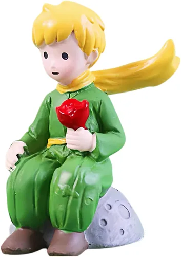 Miniatura 32 de Estatuas de Príncipe con Rosa para Decoraciones de Tablero de Automóvil, Accesorios de Decoración Interior del Tablero, Espejos Retrovisores