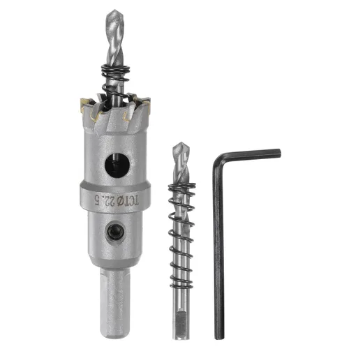 Miniatura 18 de HARFINGTON Cortador de carburo de sierra de agujero de metal de 0.472 in / 0.47 pulgadas de diámetro para acero inoxidable, metal, aleación