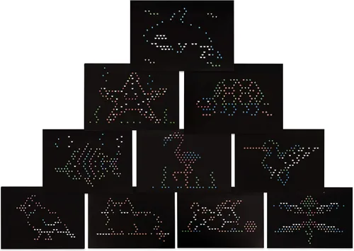 Miniatura 6 de Lite Brite Paquete de recarga clásico definitivo, tema animal, 10 plantillas reutilizables, exclusivo de Amazon