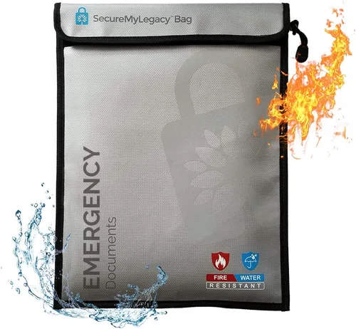 Miniatura 12 de Secure My Legacy - Bolsa impermeable e ignífuga para documentos (4 unidades)