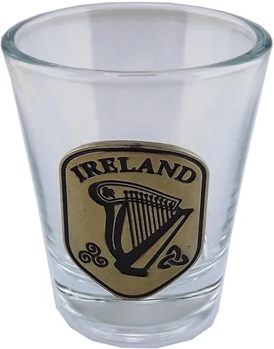 Miniatura 2 de Juego de 3 vasos de chupito, diseño irlandés, adorno celta, arpa, trébol, Slainte Claddagh, Irlanda, artículo de bar, recuerdo, regalo