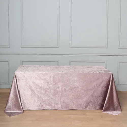 Miniatura 15 de Efavormart - Mantel rectangular de terciopelo negro prémium de 60 x 102 pulgadas para eventos de fiesta de boda