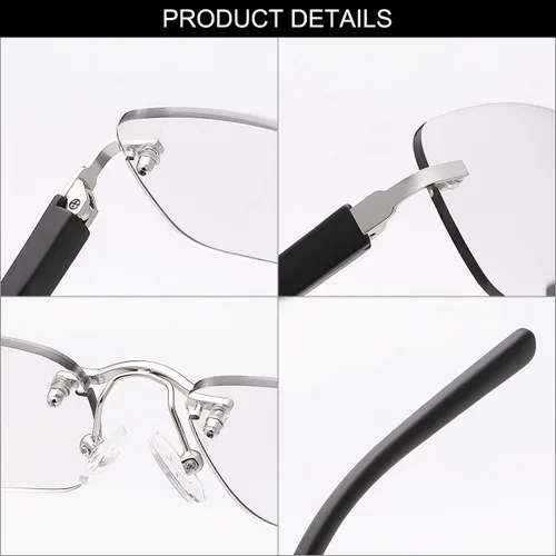 Miniatura 5 de YIMI Lentes de lectura bifocales fotocromáticos, bisagra de resorte, protección UV, lectores solares, antifatiga ocular, para hombres y mujeres