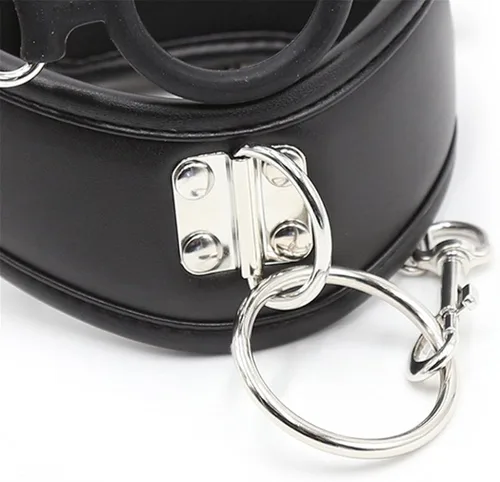 Miniatura 4 de Runsmooth collar de cuero, gargantilla, collar de gargantilla ajustable, collar de esponja punk, collar de cadena, accesorio de juego de rol