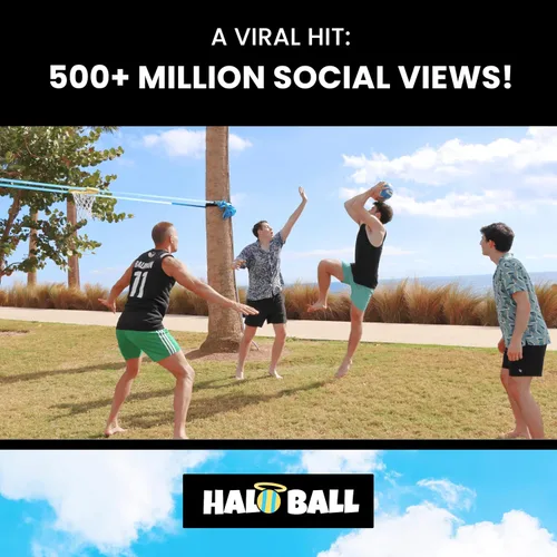 Miniatura 2 de HALO BALL Aro de baloncesto portátil con altura ajustable – Juega el juego flotante al aire libre en la playa, césped, patio trasero, piscina