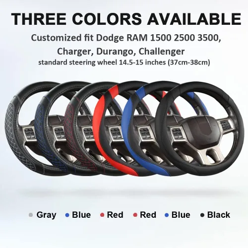 Miniatura 7 de West Llama Funda personalizada para volante de automóvil Dodge 1989-2011 RAM 1500 2500 3500, Charger, Durango, Challenger